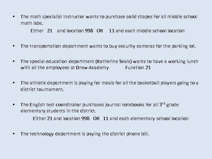 The math specialist instructor wants to purchase solid shapes for all middle school math