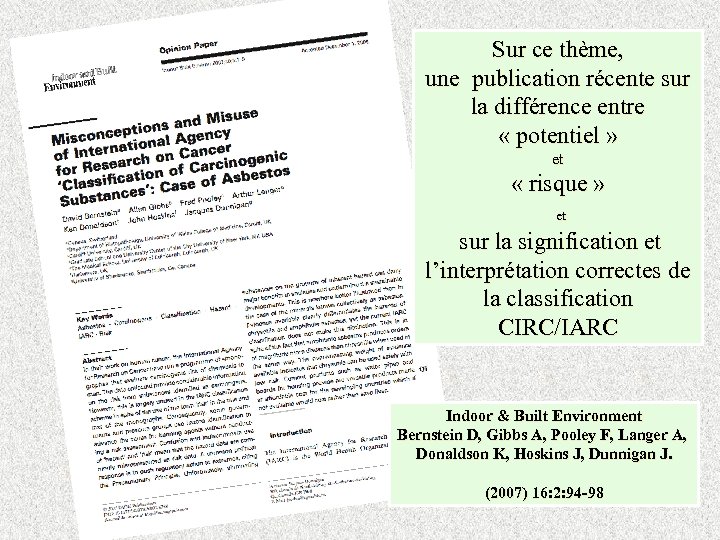 Sur ce thème, une publication récente sur la différence entre « potentiel » et