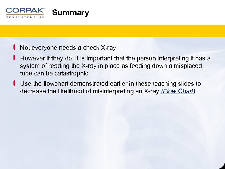 Summary Not everyone needs a check X-ray However if they do, it is important
