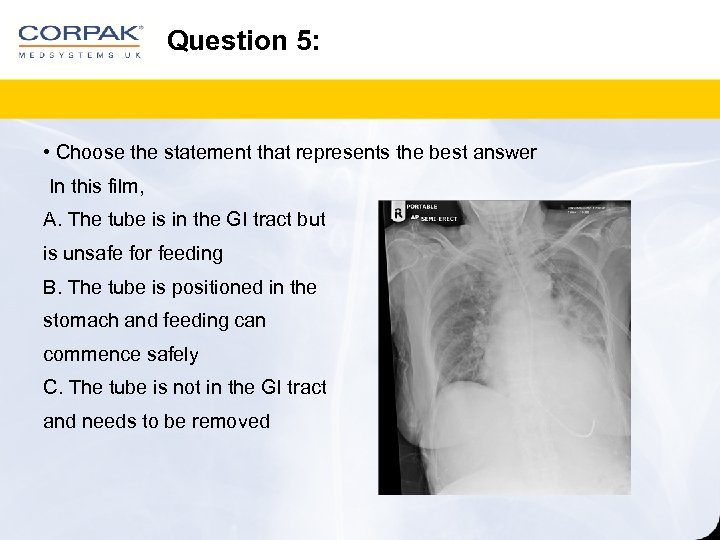 Question 5: • Choose the statement that represents the best answer In this film,