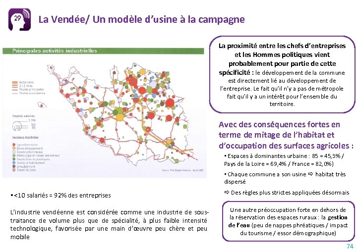 La Vendée/ Un modèle d’usine à la campagne La proximité entre les chefs d’entreprises