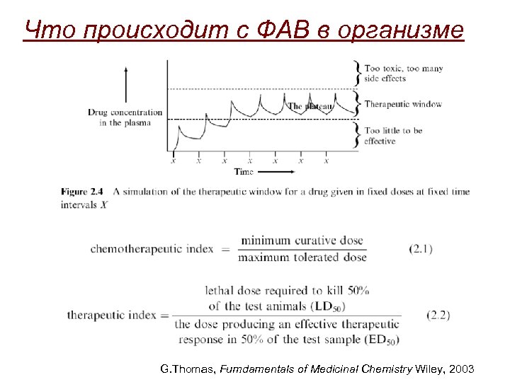 Что происходит с ФАВ в организме G. Thomas, Fumdamentals of Medicinal Chemistry Wiley, 2003