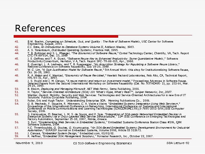 References 41. 42. 43. 44. 45. 46. 47. 48. 49. 50. 51. 52. 53.