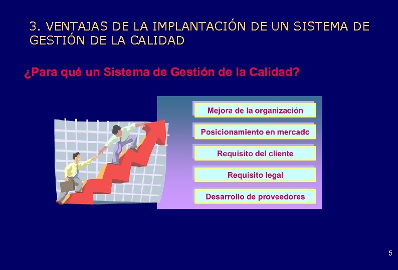 3. VENTAJAS DE LA IMPLANTACIÓN DE UN SISTEMA DE GESTIÓN DE LA CALIDAD ¿Para