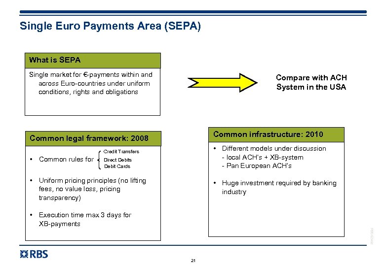 Single Euro Payments Area (SEPA) What is SEPA Single market for €-payments within and