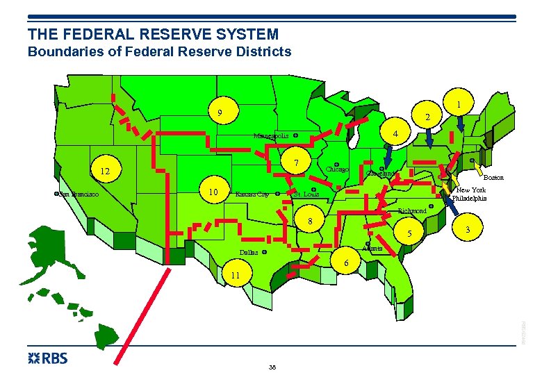 THE FEDERAL RESERVE SYSTEM Boundaries of Federal Reserve Districts 1 9 2 4 Minneapolis