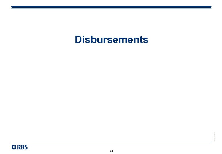 Disbursements RBS 6245 d 65 