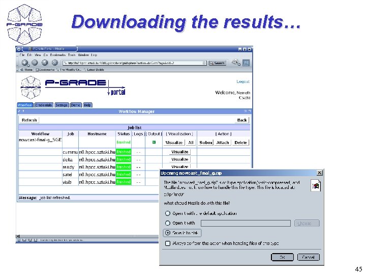 Downloading the results… 45 