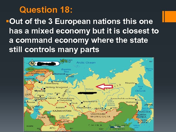 Question 18: §Out of the 3 European nations this one has a mixed economy