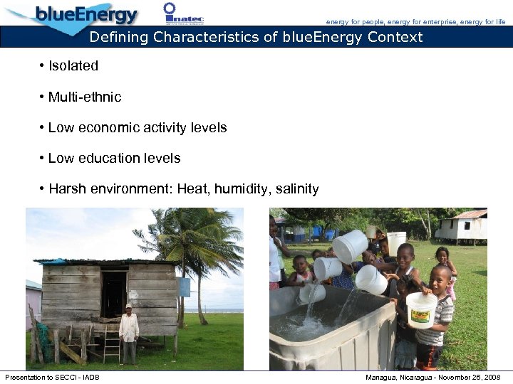 energy for people, energy for enterprise, energy for life Defining Characteristics of blue. Energy