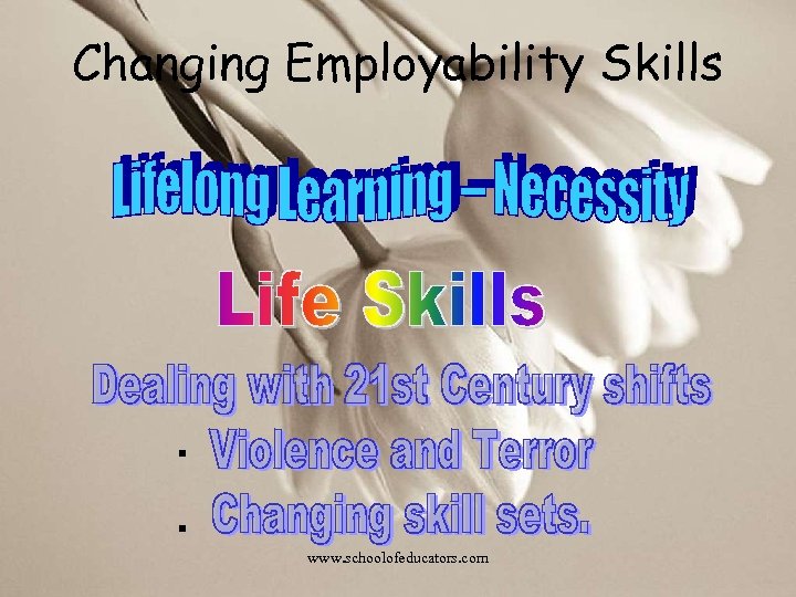 Changing Employability Skills ▪ ▪ www. schoolofeducators. com 