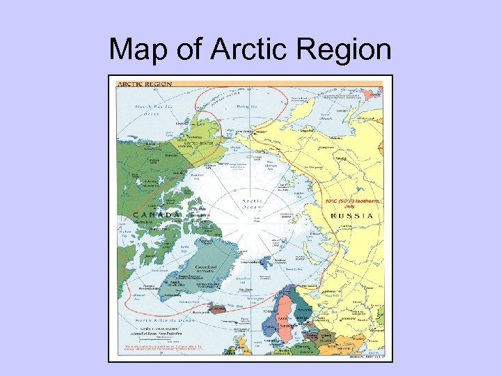 Map of Arctic Region 