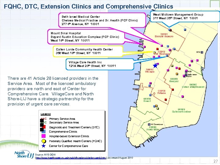 FQHC, DTC, Extension Clinics and Comprehensive Clinics Beth Israel Medical Center Chelsea Medical Practice