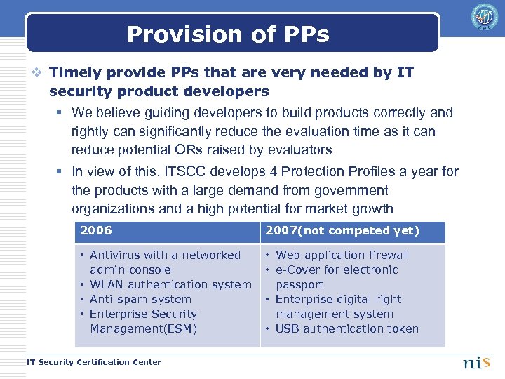 Provision of PPs v Timely provide PPs that are very needed by IT security