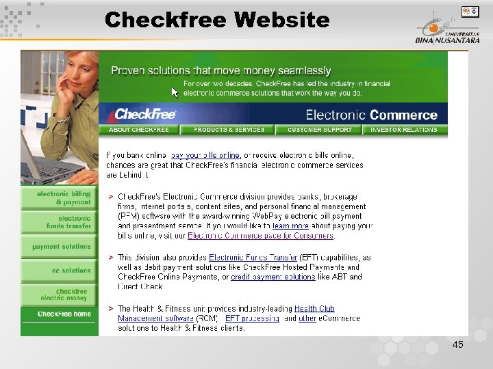 Checkfree Website 45 