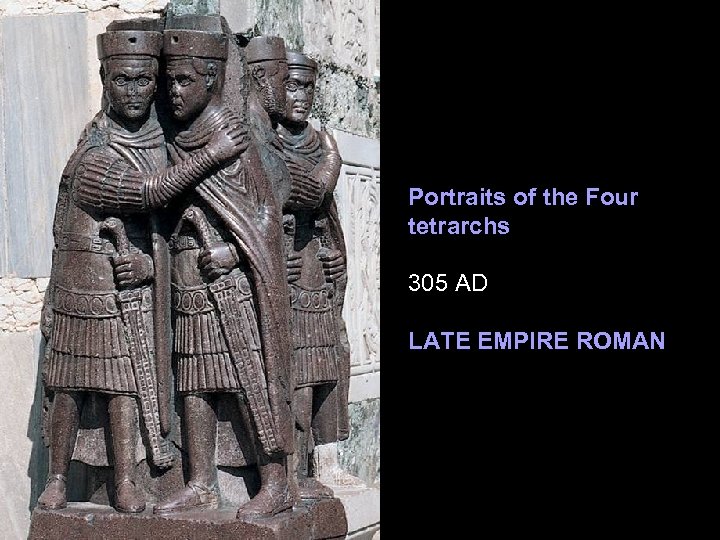 Portraits of the Four tetrarchs 305 AD LATE EMPIRE ROMAN 