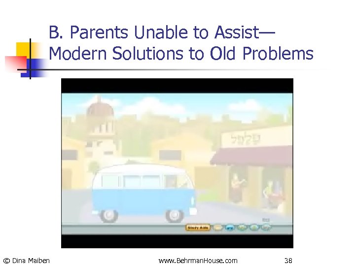 B. Parents Unable to Assist— Modern Solutions to Old Problems © Dina Maiben www.