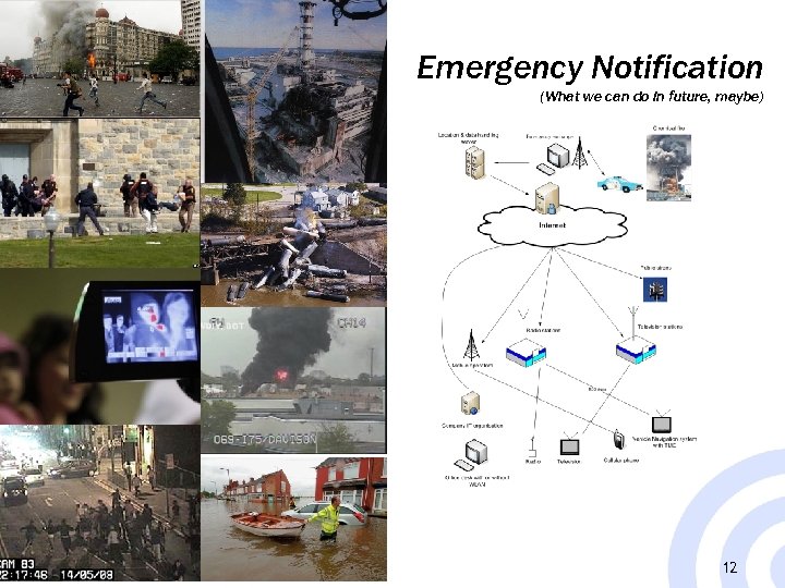 Emergency Notification (What we can do in future, maybe) 12 