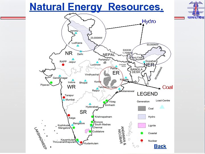 Natural Energy Resources. Hydro Coal Back 