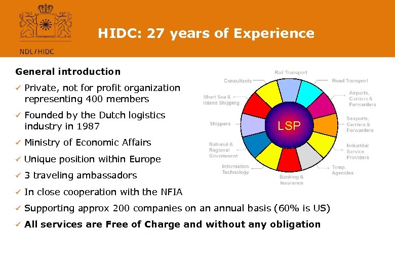 HIDC: 27 years of Experience General introduction ü Private, not for profit organization representing