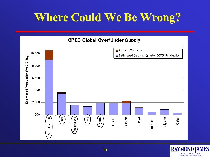 Where Could We Be Wrong? 20 