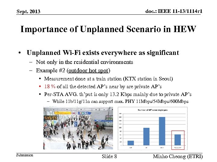 doc. : IEEE 11 -13/1114 r 1 Sept. 2013 Importance of Unplanned Scenario in