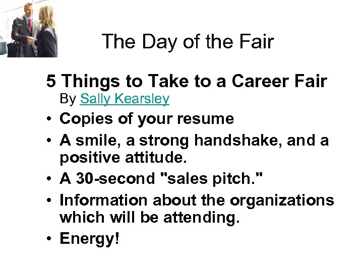 The Day of the Fair 5 Things to Take to a Career Fair By
