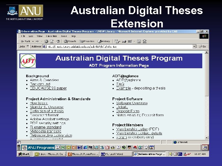 Australian Digital Theses Extension 