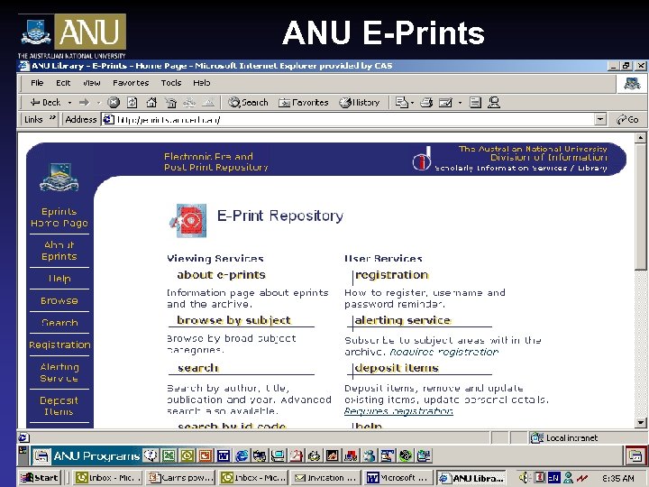 ANU E-Prints 