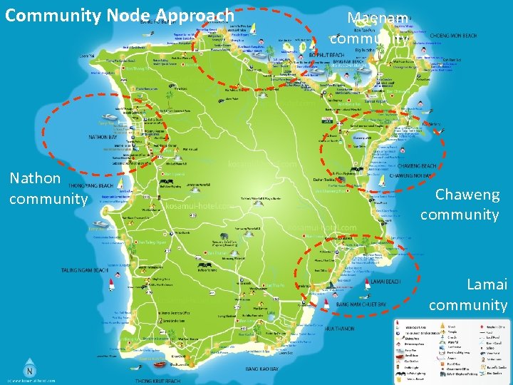 Community Node Approach Nathon community Maenam community Chaweng community Lamai community 