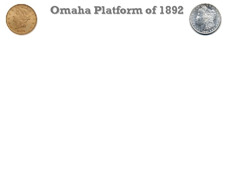 Omaha Platform of 1892 
