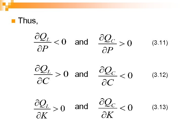 n Thus, and (3. 11) and (3. 12) and (3. 13) 