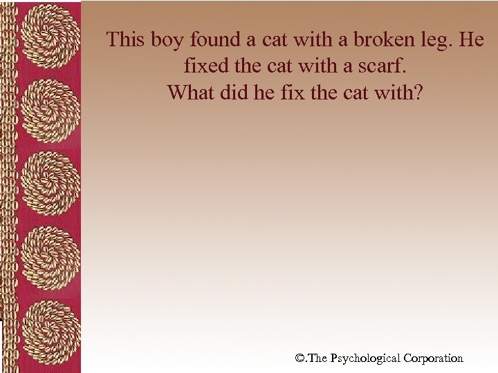 This boy found a cat with a broken leg. He fixed the cat with