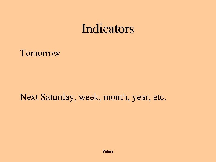 Indicators Future 