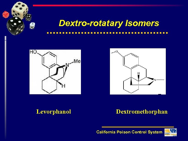 Dextro-rotatary Isomers Levorphanol Dextromethorphan California Poison Control System 