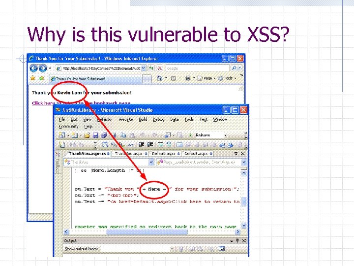 Why is this vulnerable to XSS? 