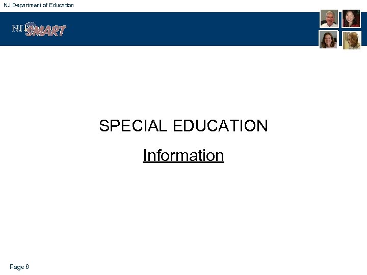 NJ Department of Education SPECIAL EDUCATION Information Page 6 