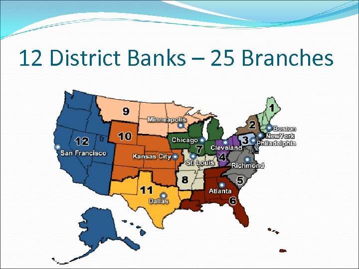 12 District Banks – 25 Branches 