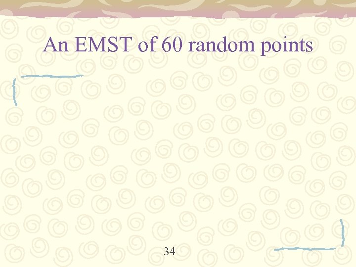 An EMST of 60 random points 34 