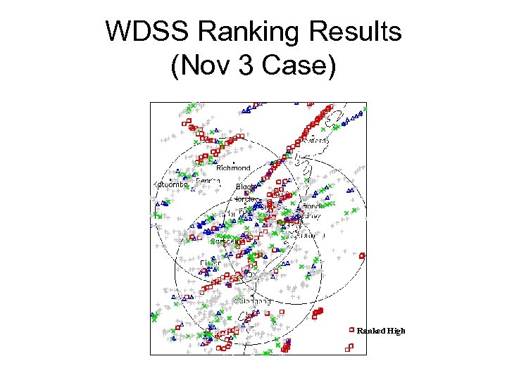 WDSS Ranking Results (Nov 3 Case) Ranked High 