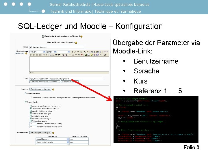 Berner Fachhochschule | Haute école spécialisée bernoise Technik und Informatik | Technique et informatique