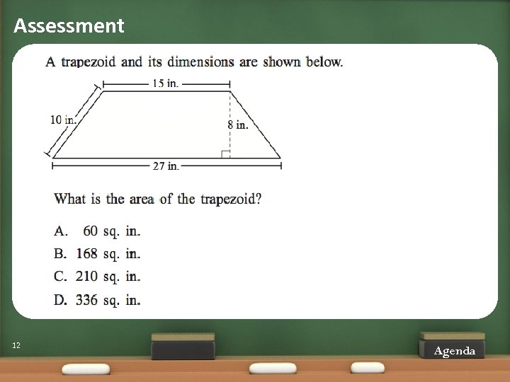 Assessment 12 Agenda 