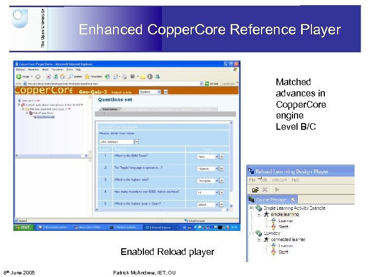 Enhanced Copper. Core Reference Player Matched advances in Copper. Core engine Level B/C Enabled