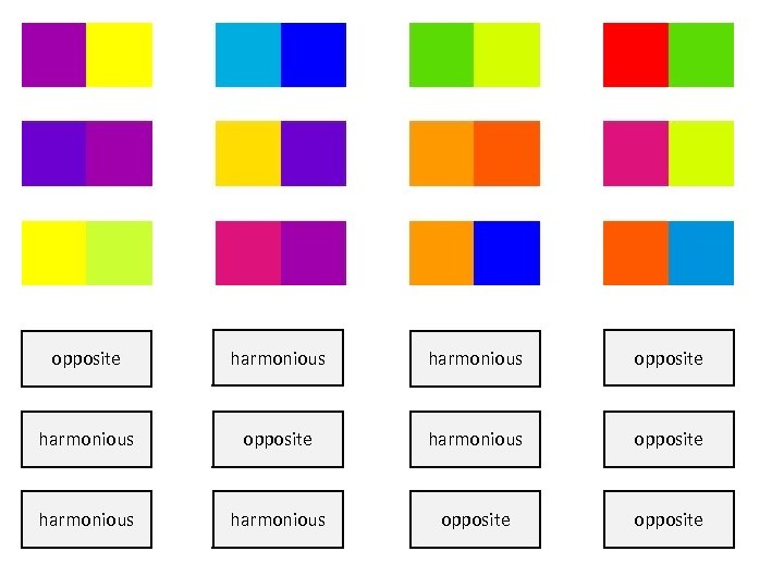 opposite harmonious opposite harmonious opposite 