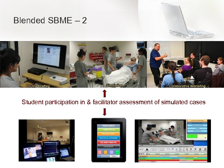 Blended SBME – 2 Student participation in & facilitator assessment of simulated cases 