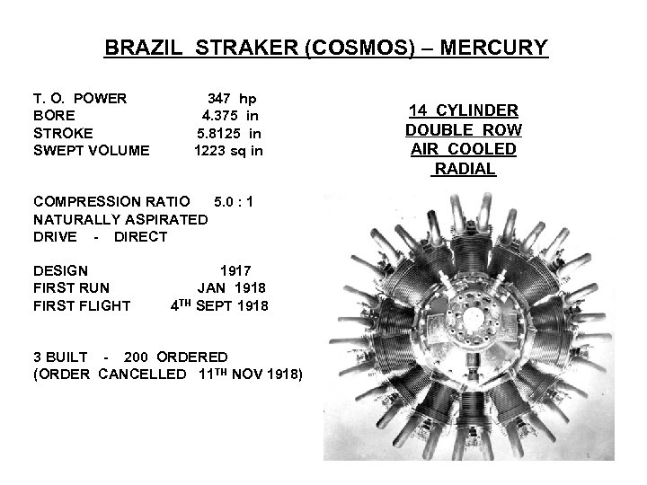 BRAZIL STRAKER (COSMOS) – MERCURY T. O. POWER BORE STROKE SWEPT VOLUME 347 hp