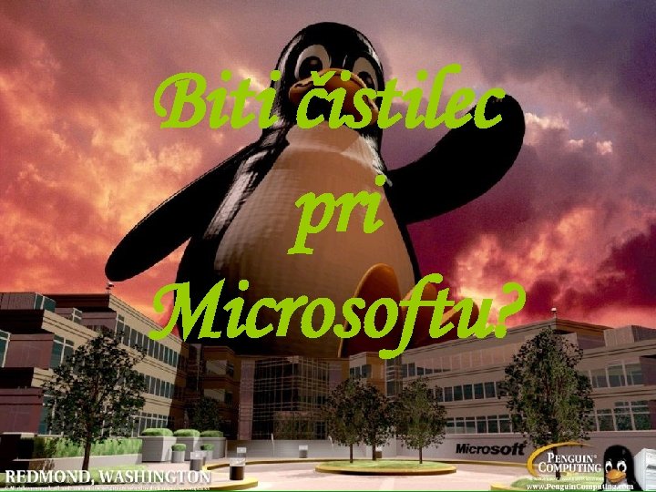 Biti čistilec pri Microsoftu? 
