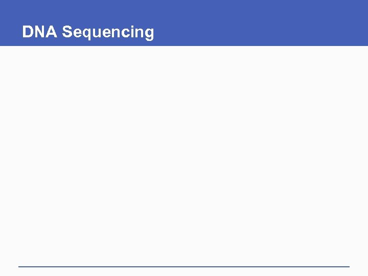 DNA Sequencing 