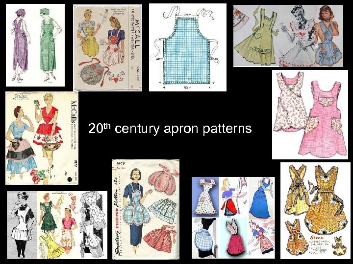 20 th century apron patterns 