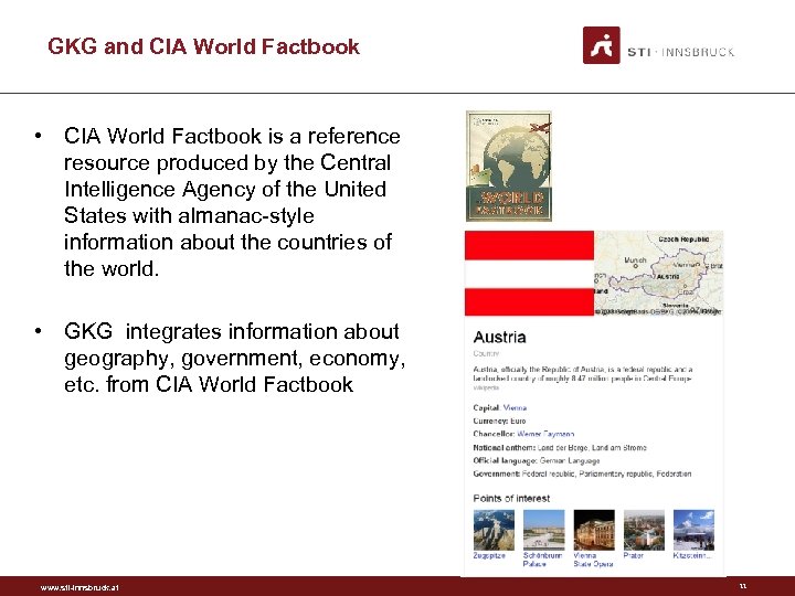 GKG and CIA World Factbook • CIA World Factbook is a reference resource produced